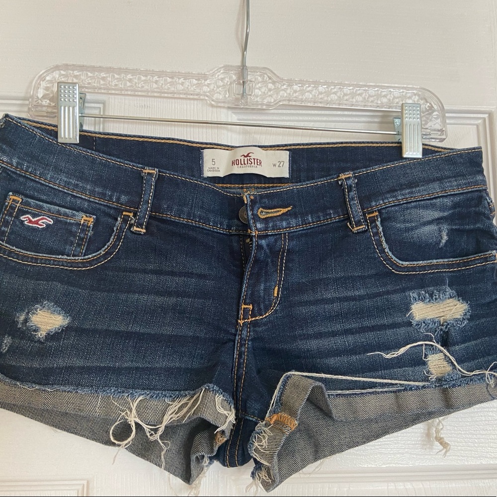 Hollister California Jean Shorts -Size 5 - Picture 2 of 7